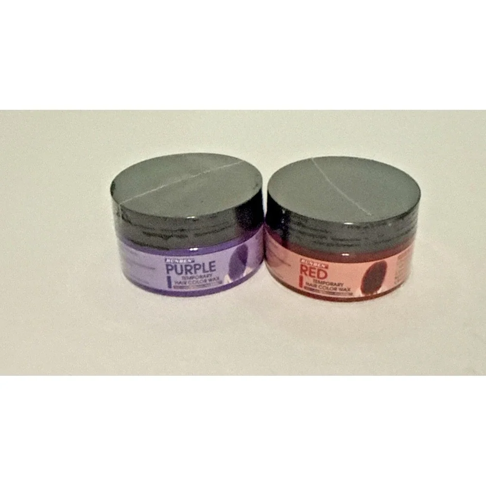 Lot of 6 Temporary Hair Color Wax Paste Red Blue Green Orange Blue‎ Purple NEW